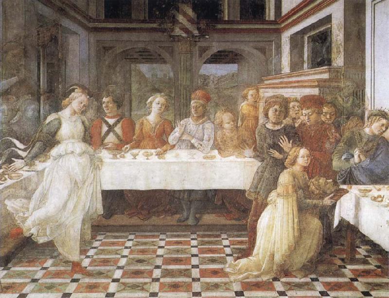 Fra Filippo Lippi The Feast of Herod Salome's Dance oil painting image